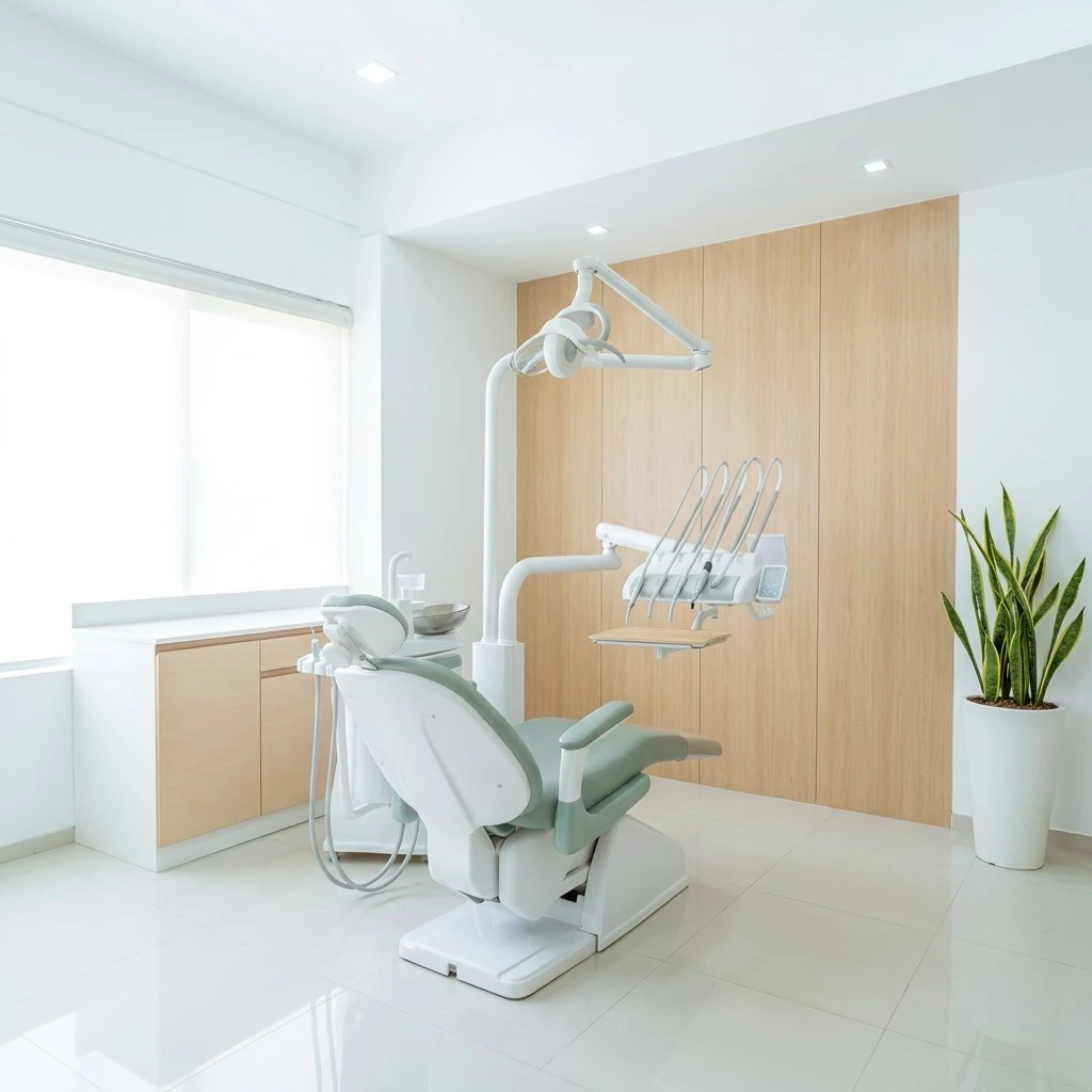 Treatment room of a dental practice