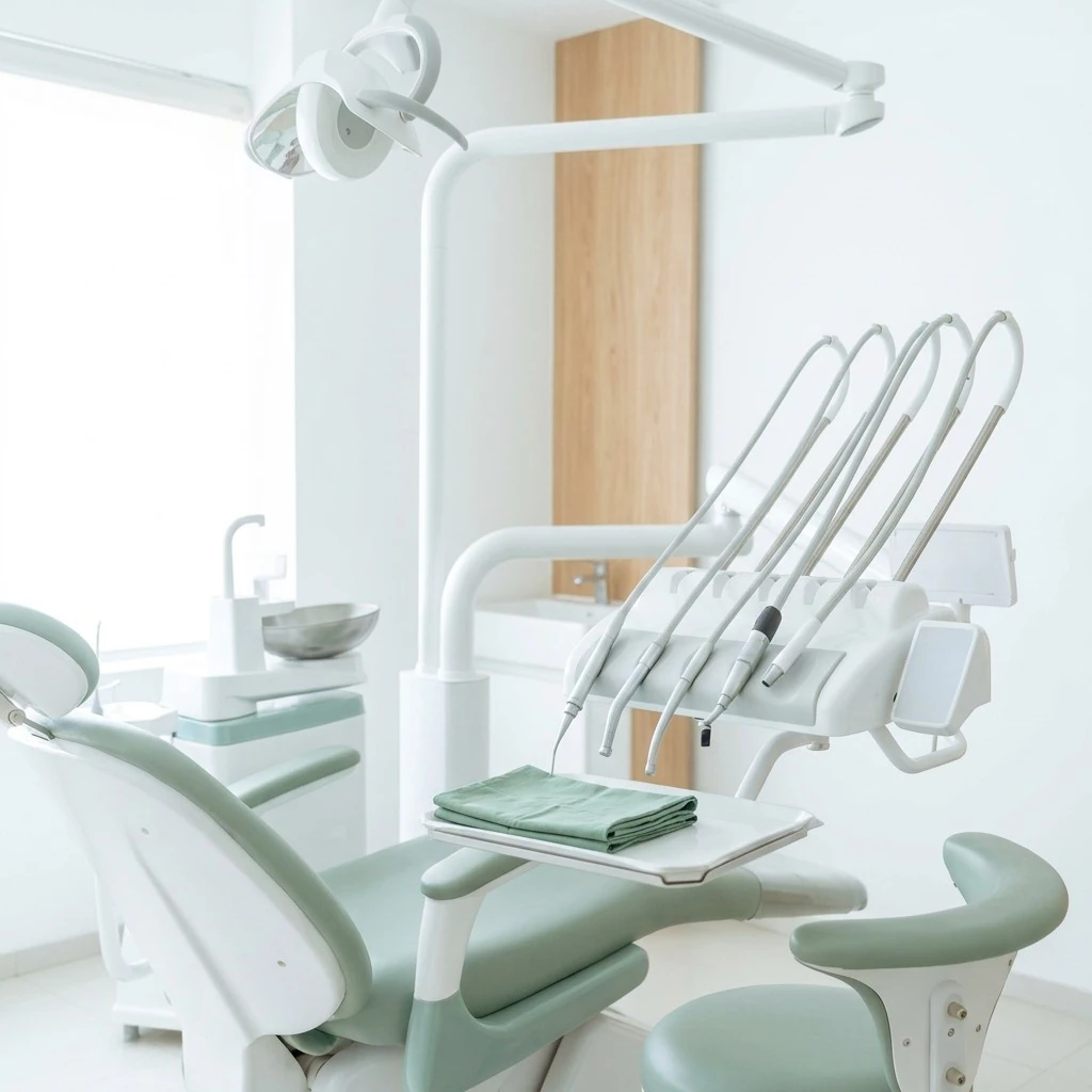 Treatment unit with instrument tray